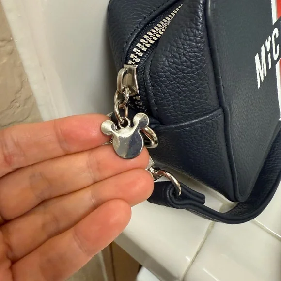 Disney Mickey Navy Mini Bag with Red Stripe - Picture 4 of 9